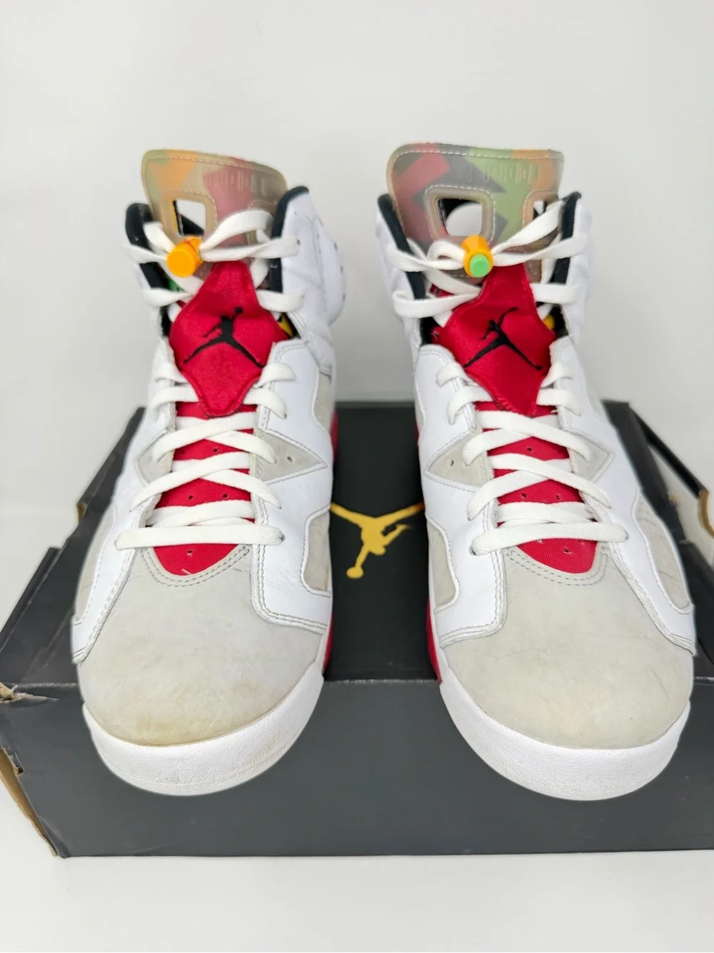 Nike Air Jordan 6 Hare 2020 White Red CT8529-062 Men’s Size 13 Retro VI